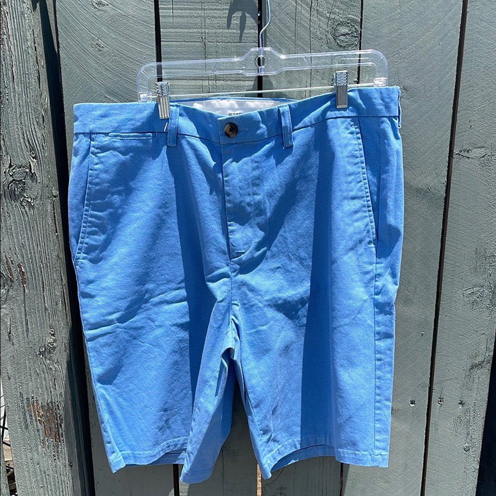 Old Navy Blue Flat Front Shorts Casual Style